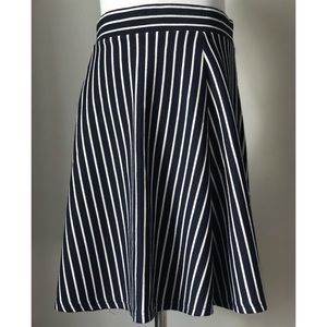 Divided Skirts - Divided Stripe A-Line Skirt Divided Skirts - Divided Stripe A-Line Skirt